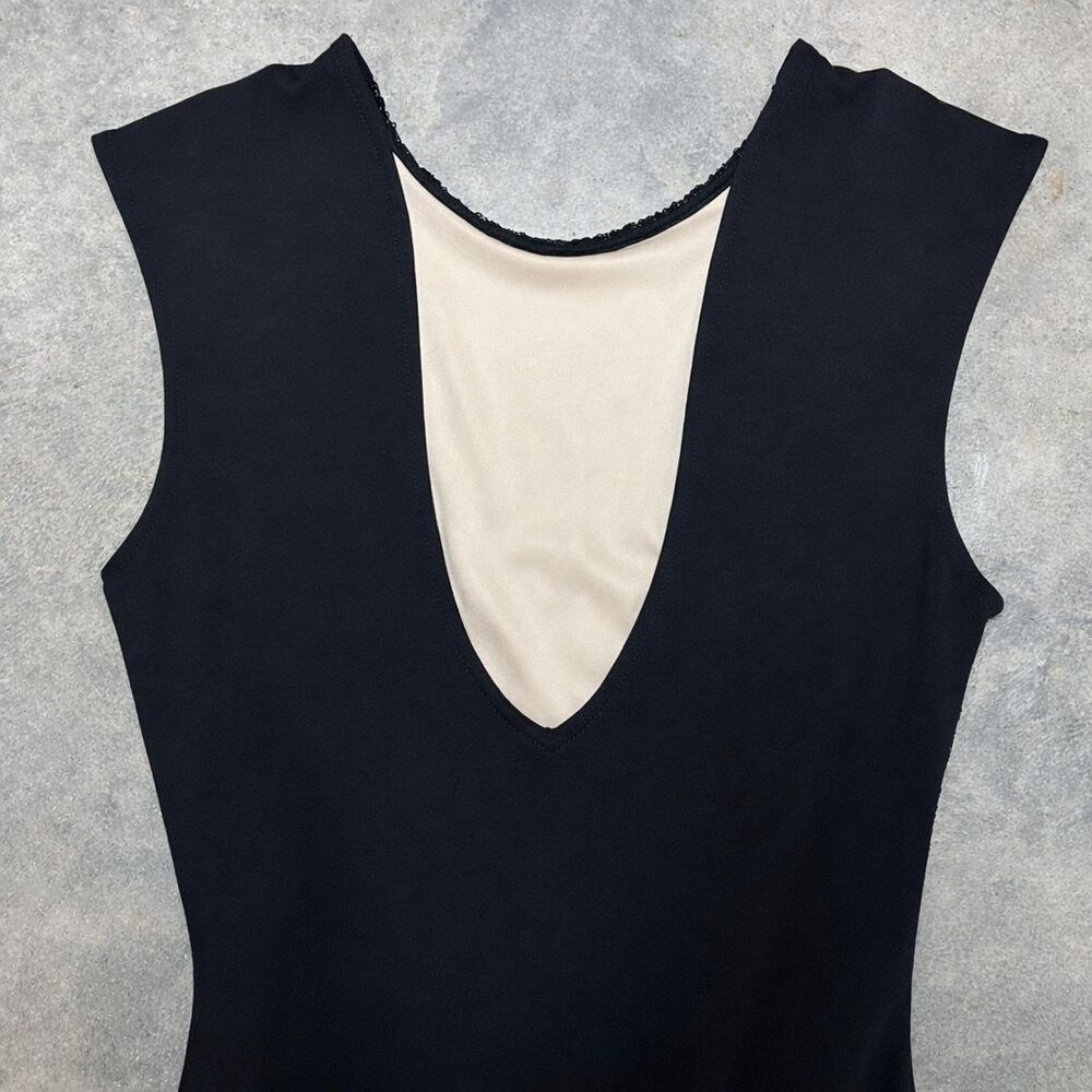 Lovely Day Black Sequin Mini Dress V Back Stretch - Picture 5 of 6